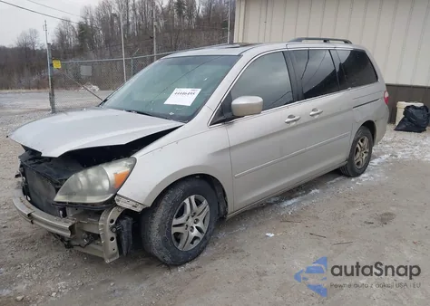 2006 Honda Odyssey Ex-L z USA, uszkodzony, nr VIN 5FNRL38706B039666